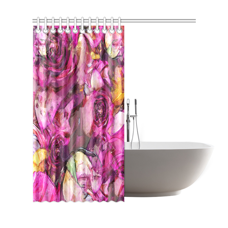 flora 4 Shower Curtain 69"x72"