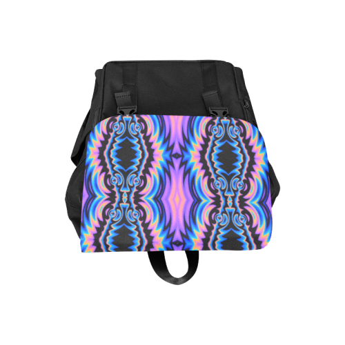 Psychedelic Tribe (Black) Casual Shoulders Backpack (Model 1623)