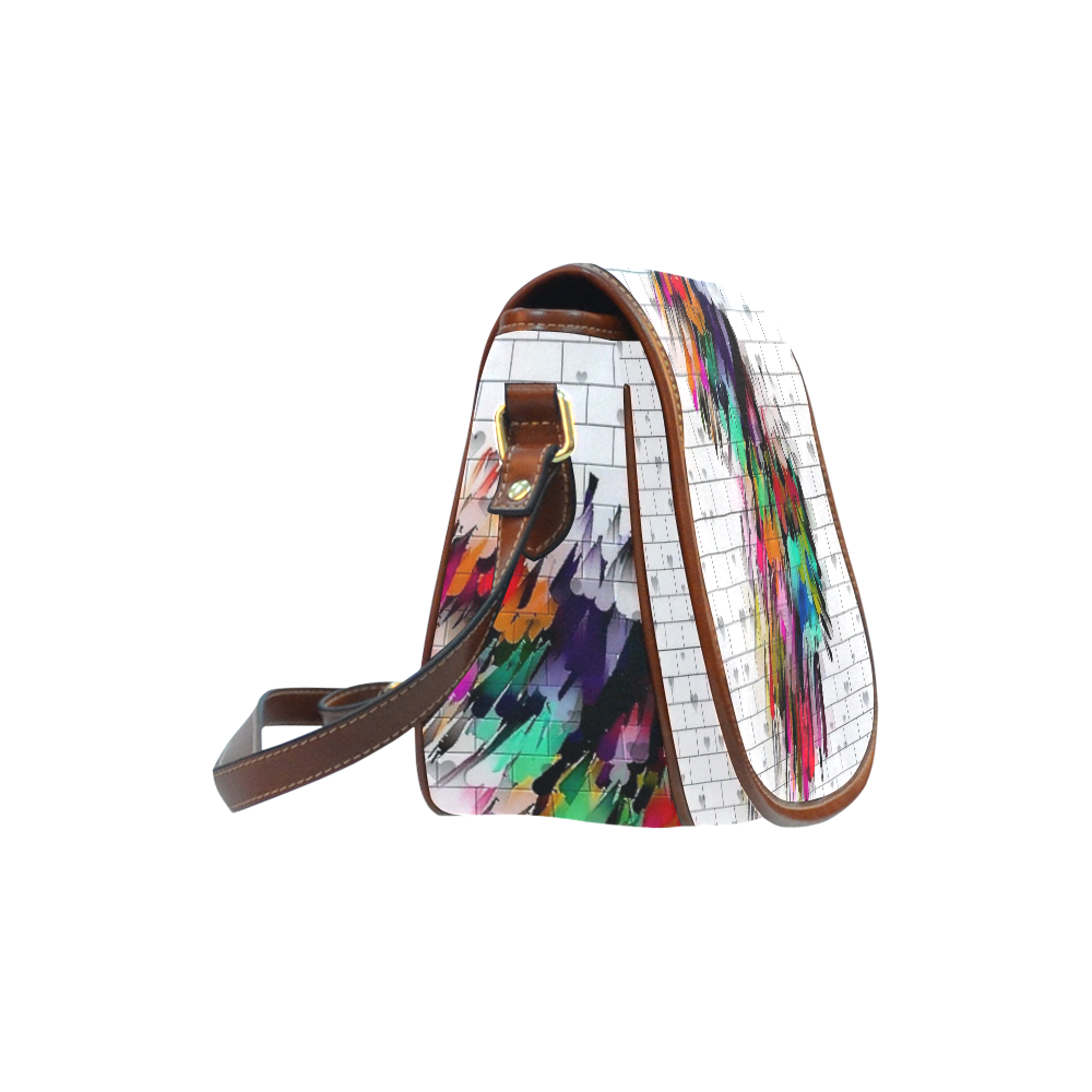 Wall of Color by Nico Bielow Saddle Bag/Small (Model 1649) Full Customization