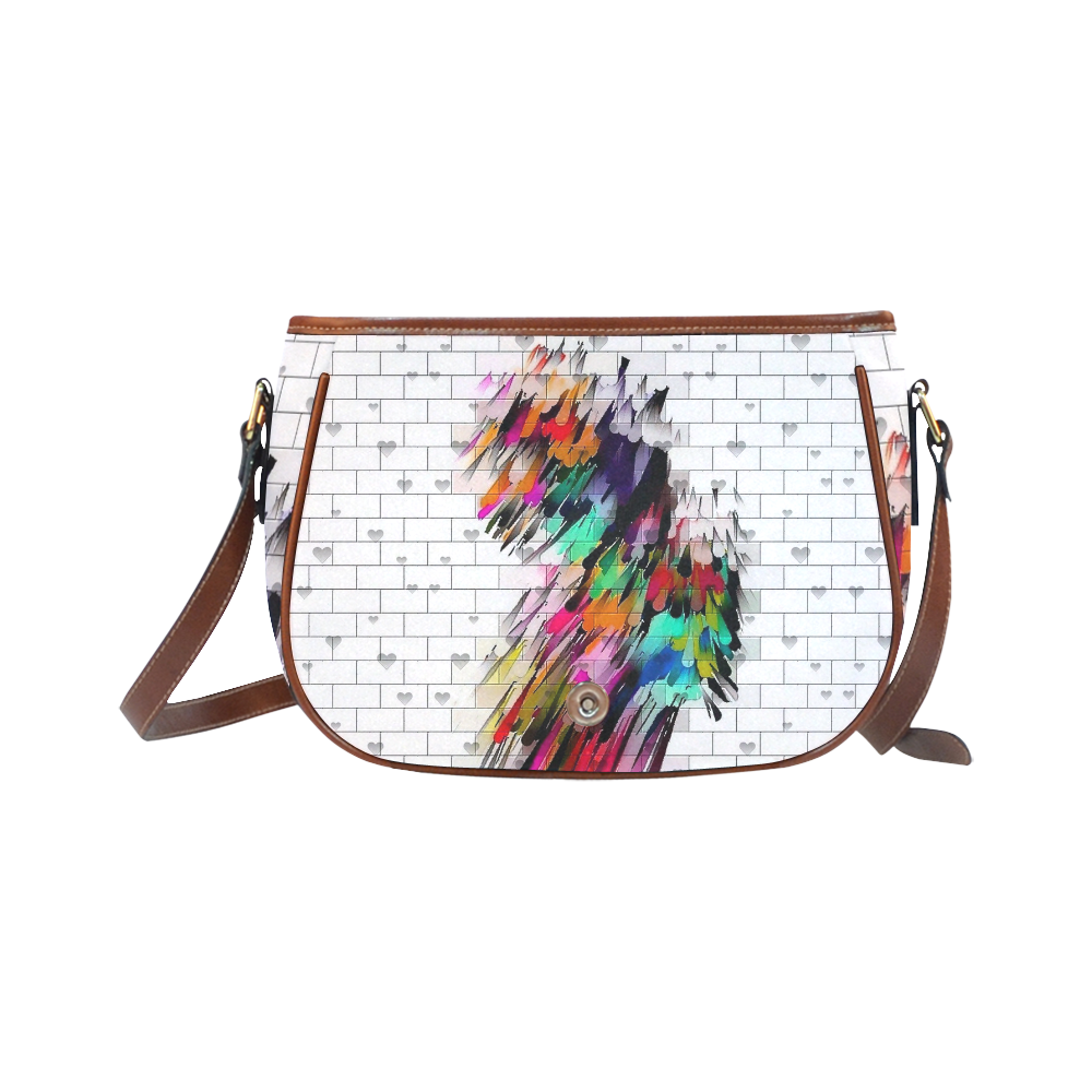 Wall of Color by Nico Bielow Saddle Bag/Small (Model 1649) Full Customization