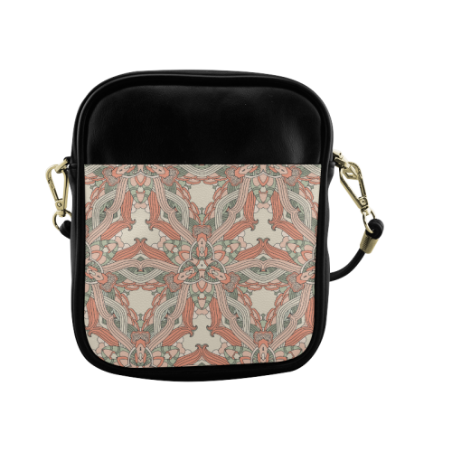 Zandine 0205 vintage floral pattern Sling Bag (Model 1627)