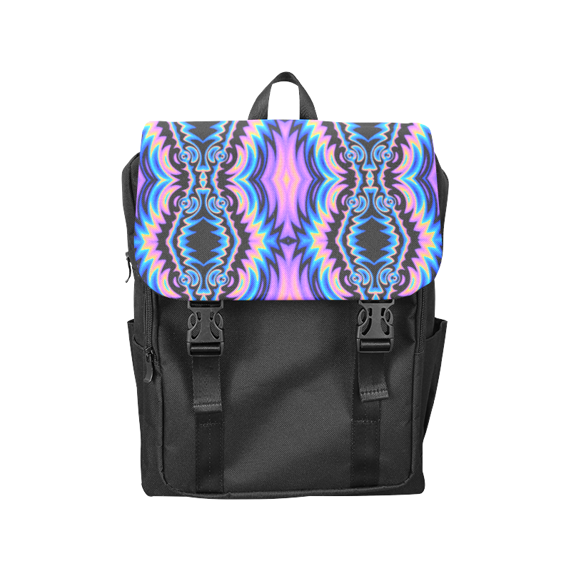 Psychedelic Tribe (Black) Casual Shoulders Backpack (Model 1623)