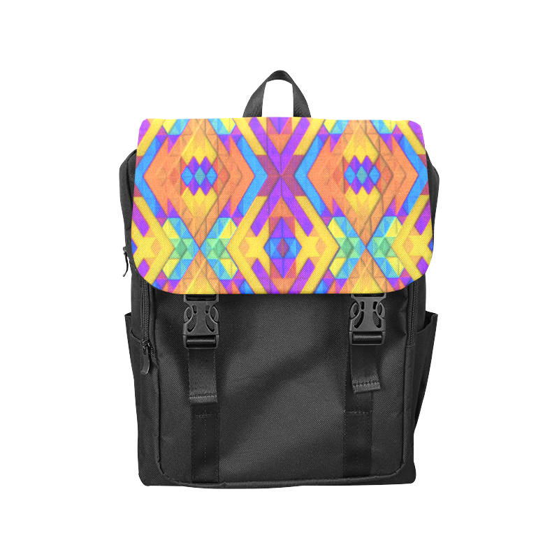 Colorful Geometry Casual Shoulders Backpack (Model 1623)