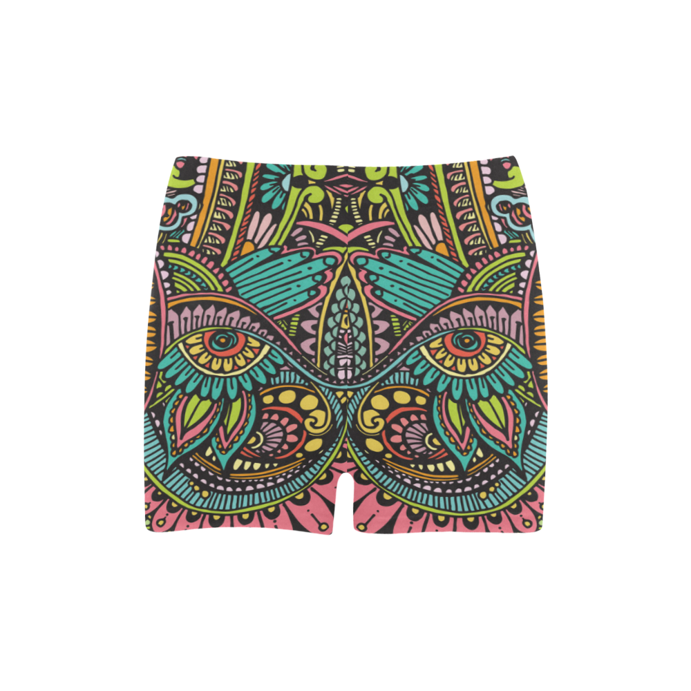 zz0103 floral hippie flower whimsical pattern Briseis Skinny Shorts (Model L04)