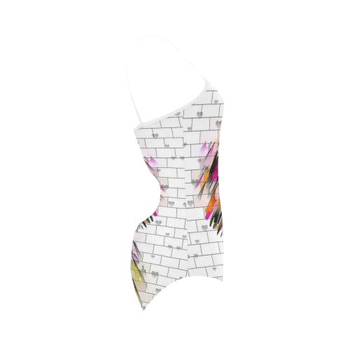 Wall of Color by Nico Bielow Strap Swimsuit ( Model S05)