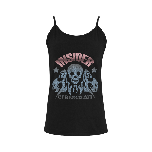 INSIDER SKULL Women's Spaghetti Top (USA Size) (Model T34)