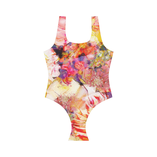 flora 5 Vest One Piece Swimsuit (Model S04)