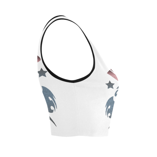 INSIDER SKULL Women's Crop Top (Model T42)