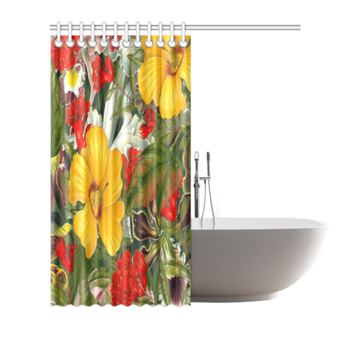 flora 1 Shower Curtain 72"x72"