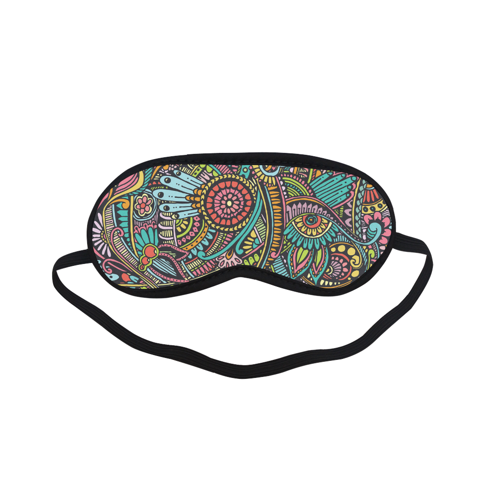 zz0103 floral hippie flower whimsical pattern Sleeping Mask