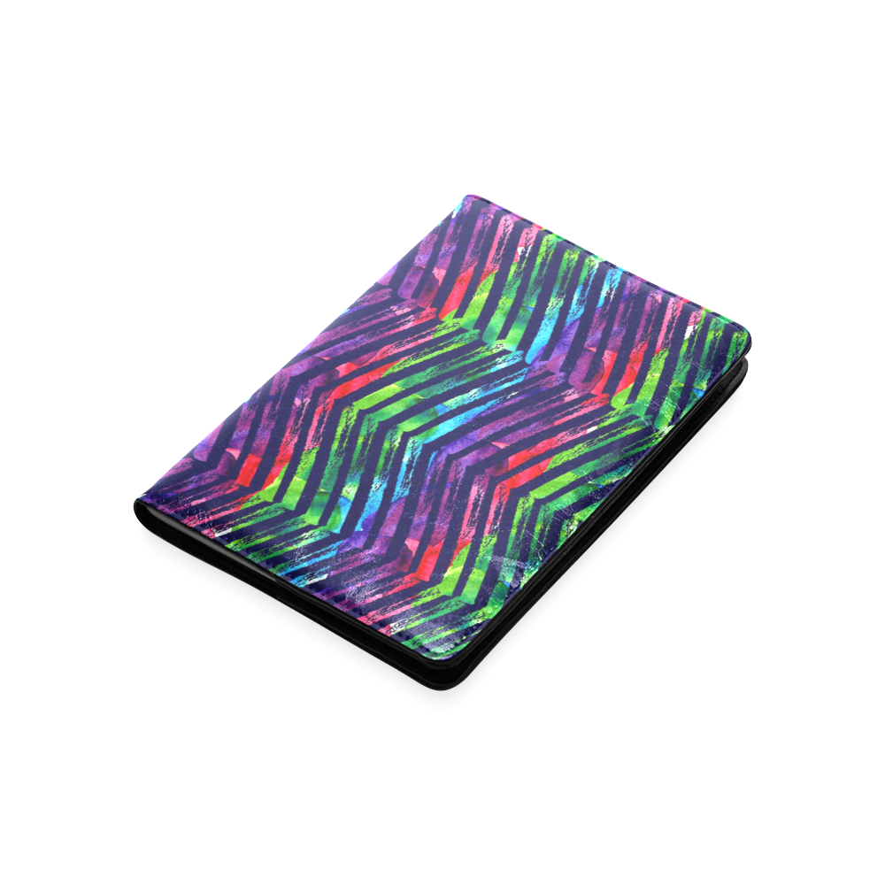 Colorful Oblique Lines Custom NoteBook A5