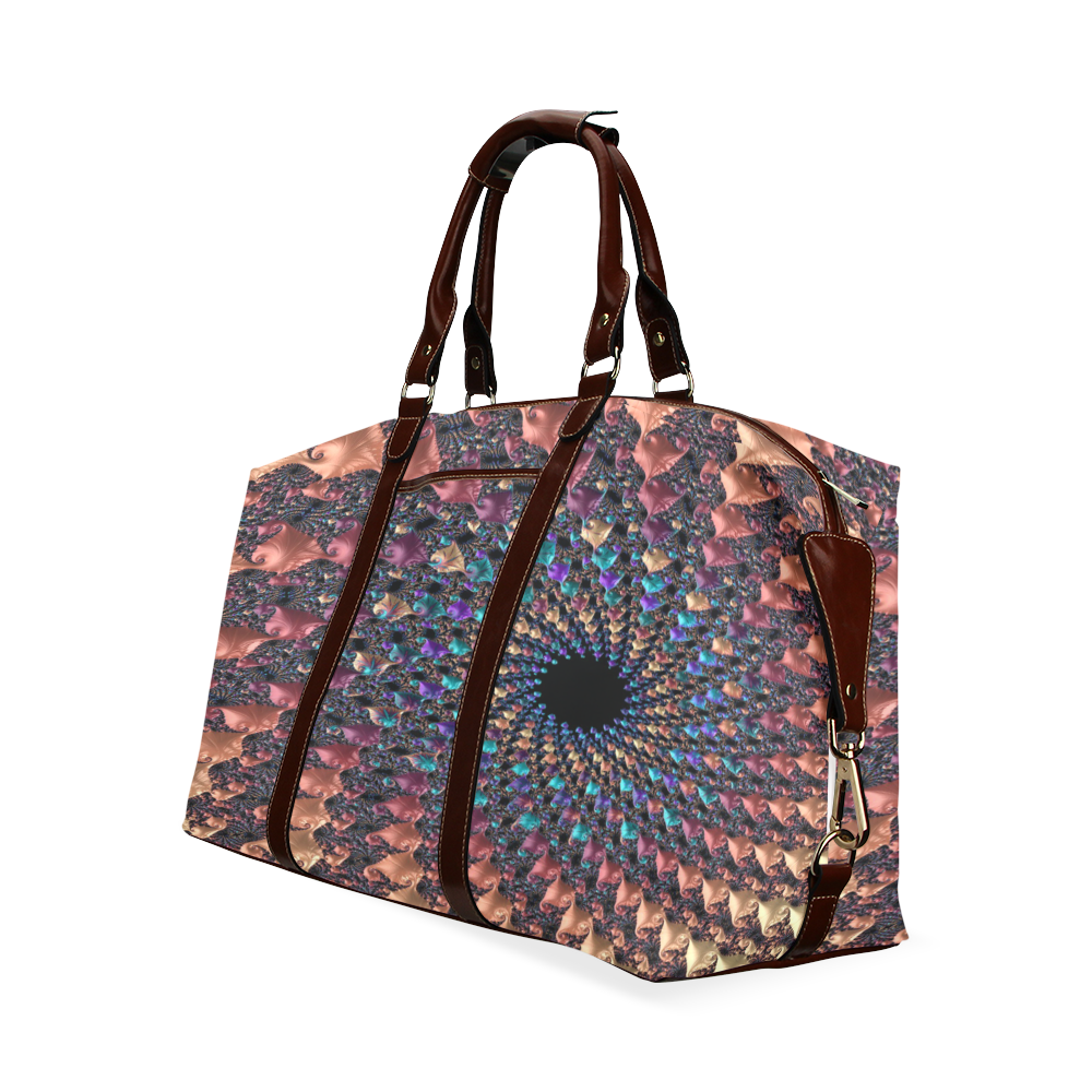 Time travel through this spiral fractal Classic Travel Bag (Model 1643)