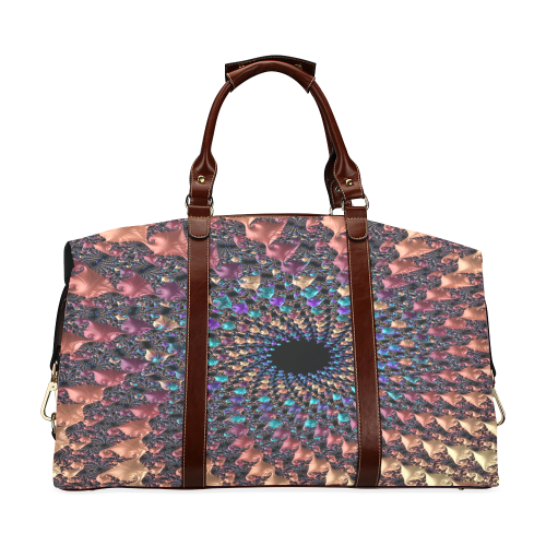 Time travel through this spiral fractal Classic Travel Bag (Model 1643)