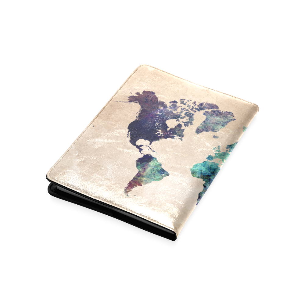 world map Custom NoteBook A5