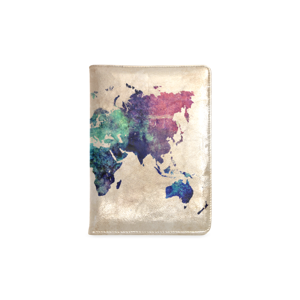 world map Custom NoteBook A5