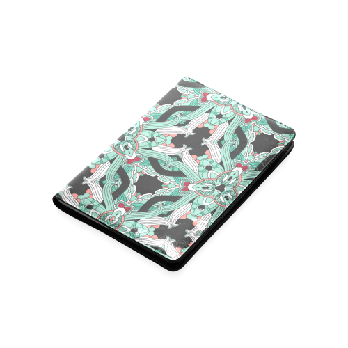 Zandine 0207 vintage green floral pattern Custom NoteBook A5