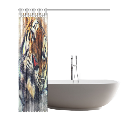 tiger Shower Curtain 72"x72"