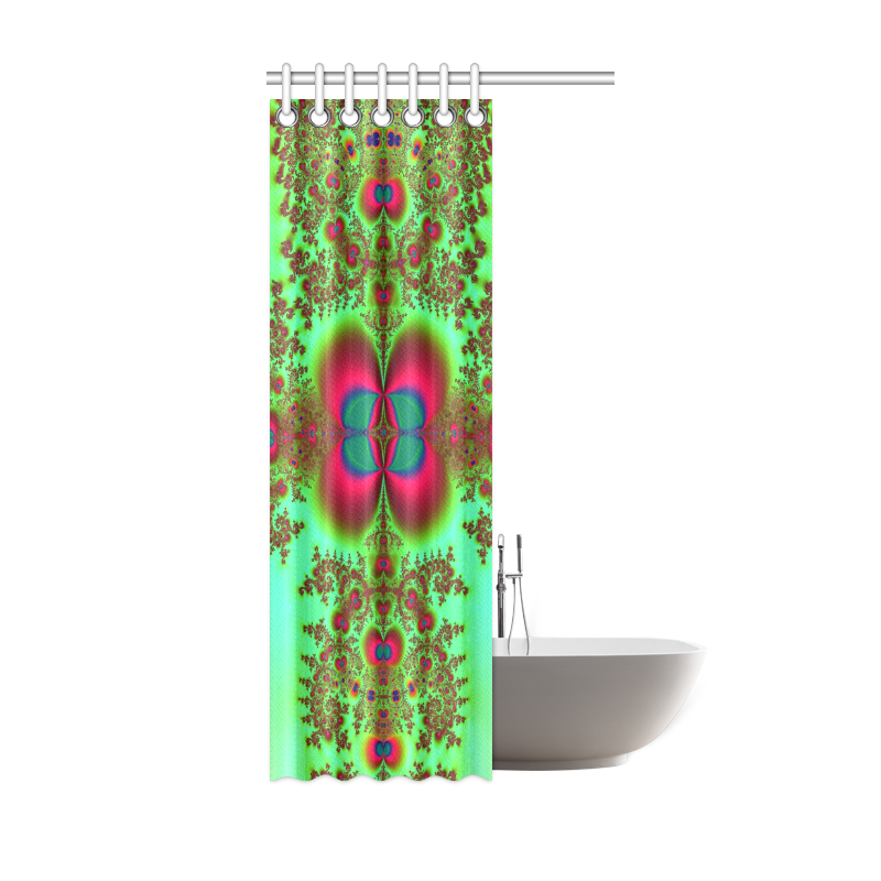 Bohemian Rapture Fractal Abstract Shower Curtain 36"x72"
