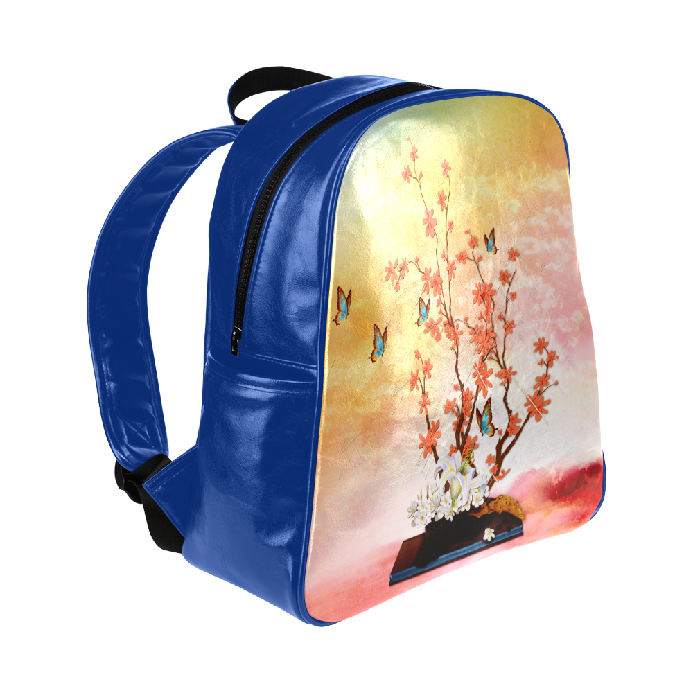 Ikebana show Multi-Pockets Backpack (Model 1636)
