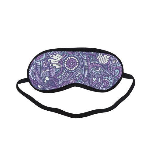 zz0102 purple hippie flower pattern Sleeping Mask