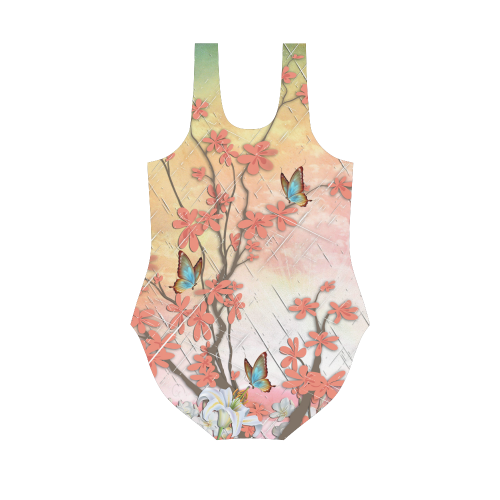 Ikebana Vest One Piece Swimsuit (Model S04)