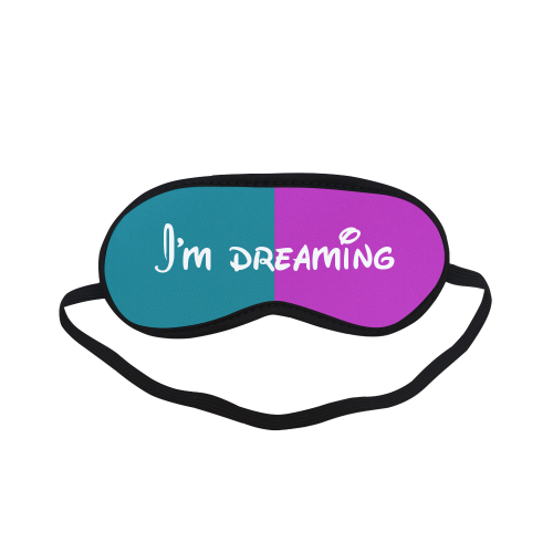 Only two Colors: Petrol Blue - Magenta Pink Sleeping Mask