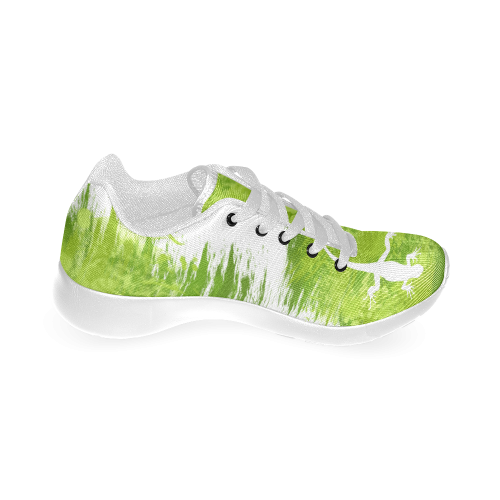 Spring Green Painting Design Women’s Running Shoes (Model 020)