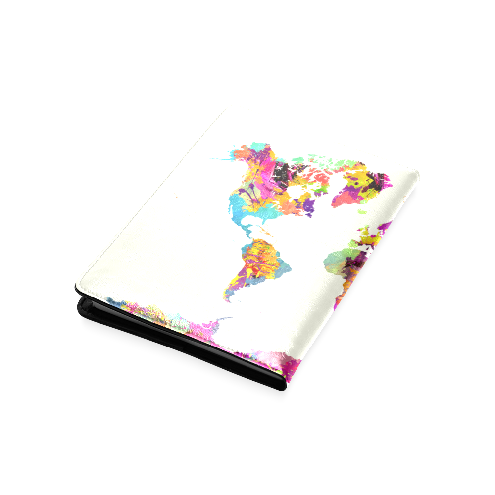 world map Custom NoteBook A5