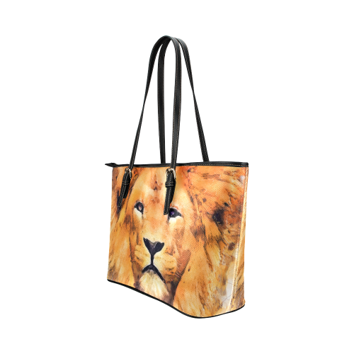 lion Leather Tote Bag/Large (Model 1651)