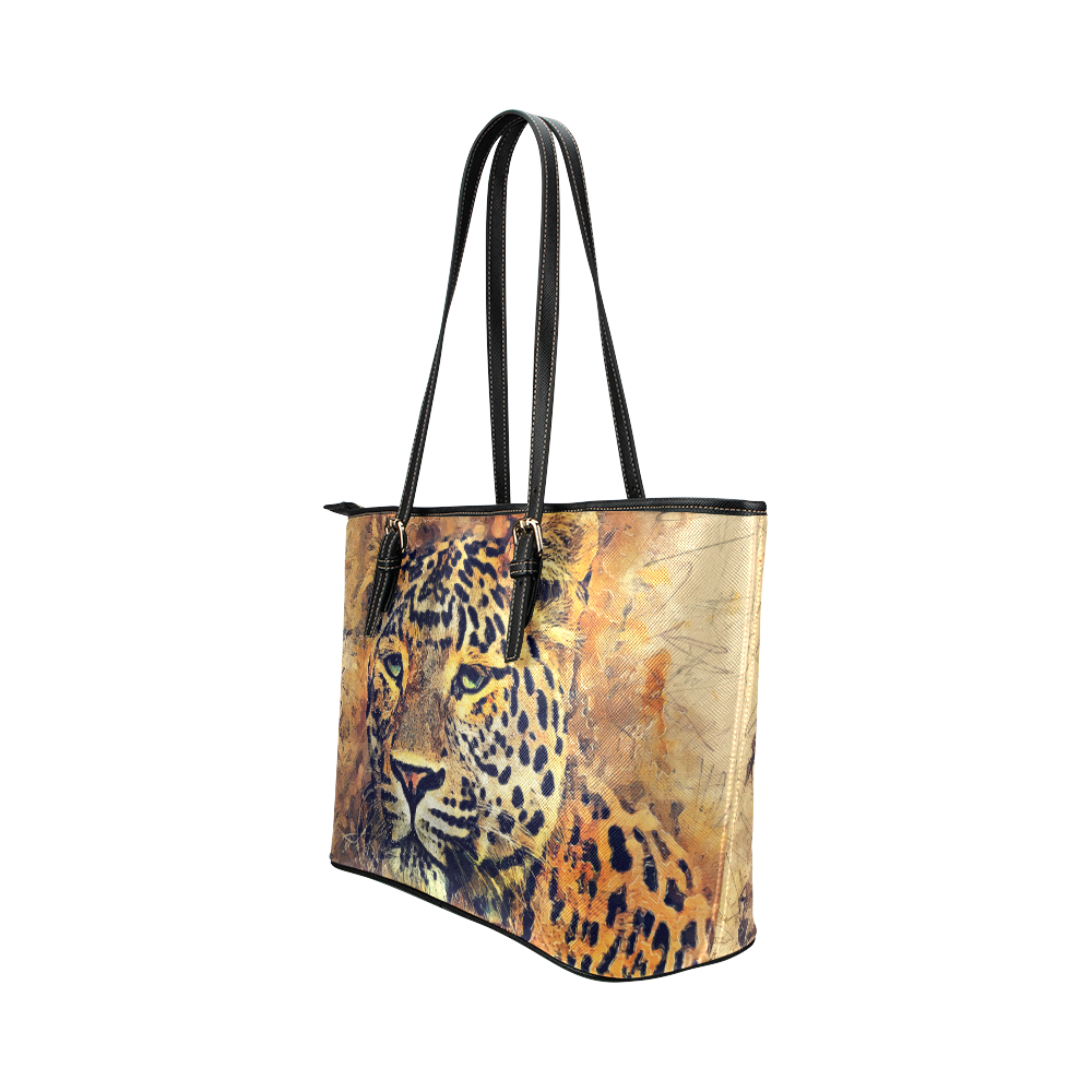 gepard Leather Tote Bag/Large (Model 1651)