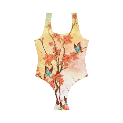 Ikebana Vest One Piece Swimsuit (Model S04)
