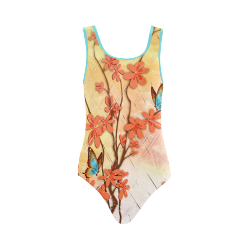 Ikebana Vest One Piece Swimsuit (Model S04)