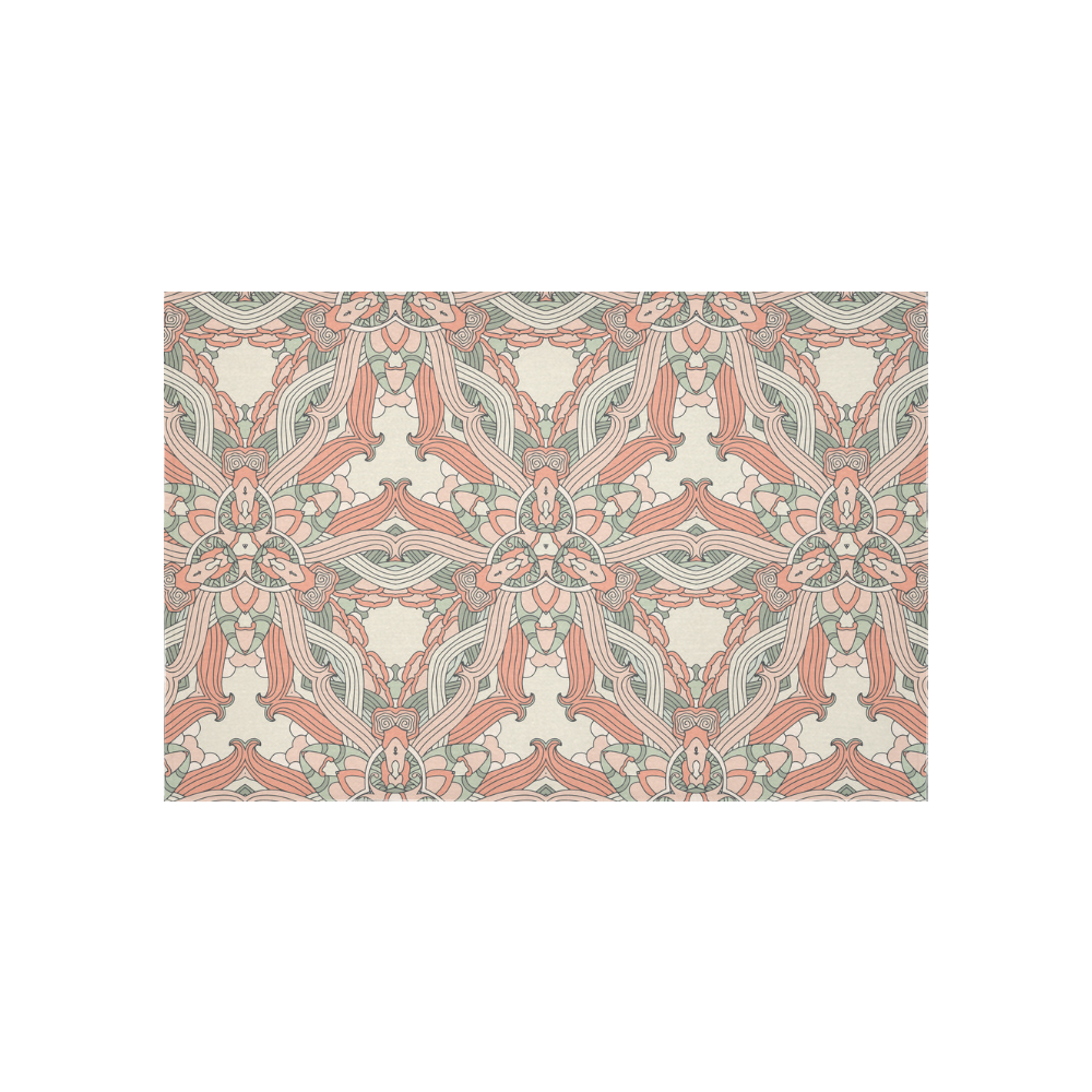Zandine 0205 vintage floral pattern Cotton Linen Wall Tapestry 60"x 40"