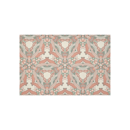 Zandine 0205 vintage floral pattern Cotton Linen Wall Tapestry 60"x 40"