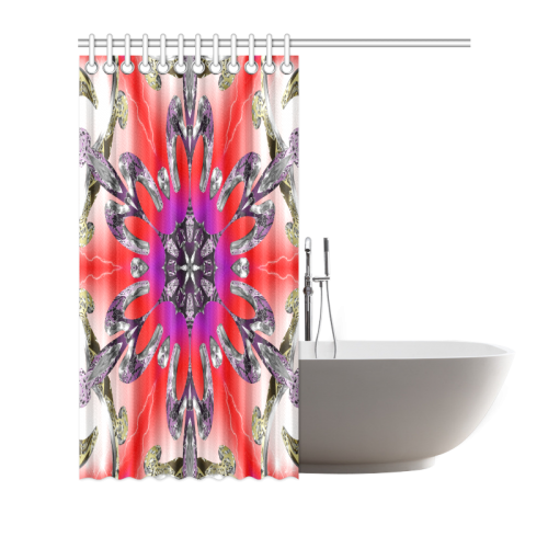 Hypnotic Geometry Shower Curtain 72"x72"