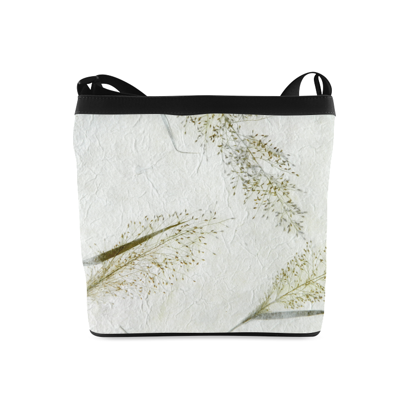 Dried Grass white Japanese paper Crossbody Bags (Model 1613)