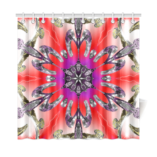 Hypnotic Geometry Shower Curtain 72"x72"