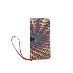 Time travel through this spiral fractal Women's Clutch Wallet (Model 1637)
