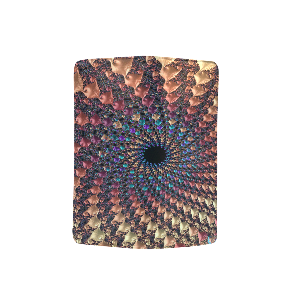 Time travel through this spiral fractal Men's Clutch Purse （Model 1638）
