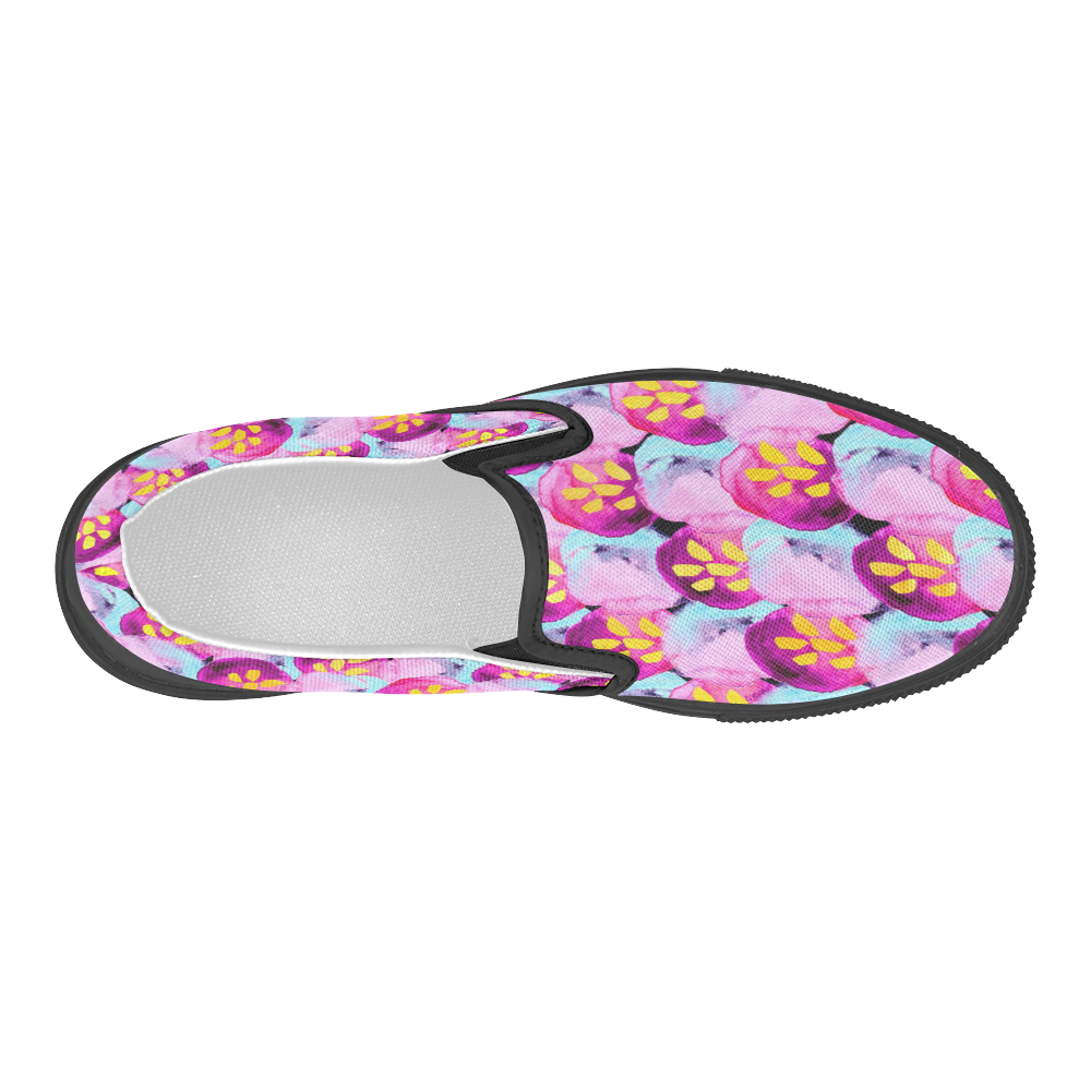 Abstract Floral Women S Slip On Canvas Shoes Model 019 ID D460413   CA2574D89640CABB00AB3377F1CE364A 