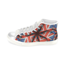 U.K Flag - Sustainably Made Women’s high top canvas shoes main image 1