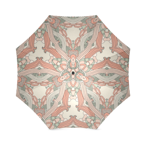 Zandine 0205 vintage floral pattern Foldable Umbrella (Model U01)