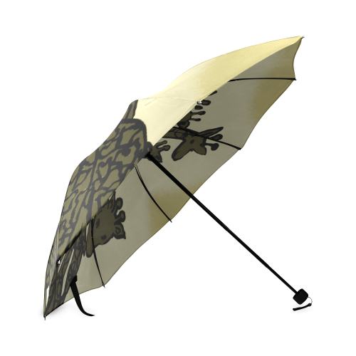 Giraffe Love Foldable Umbrella (Model U01) | ID: D463046