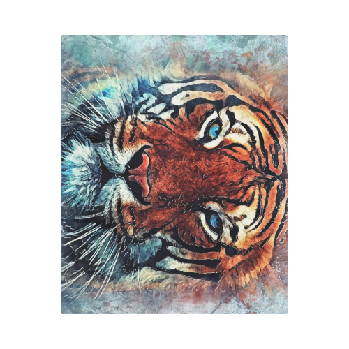 tiger Duvet Cover 86"x70" ( All-over-print)