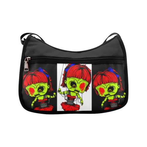 multi-zombie-girl Crossbody Bags (Model 1616)