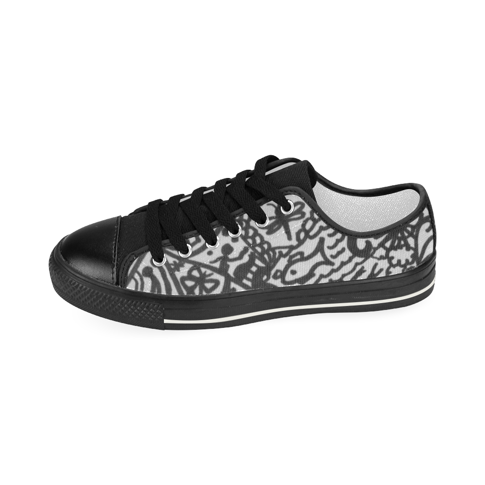 Nature Zen Delight Women's Classic Canvas Shoes (Model 018)