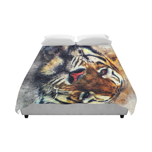 tiger Duvet Cover 86"x70" ( All-over-print)