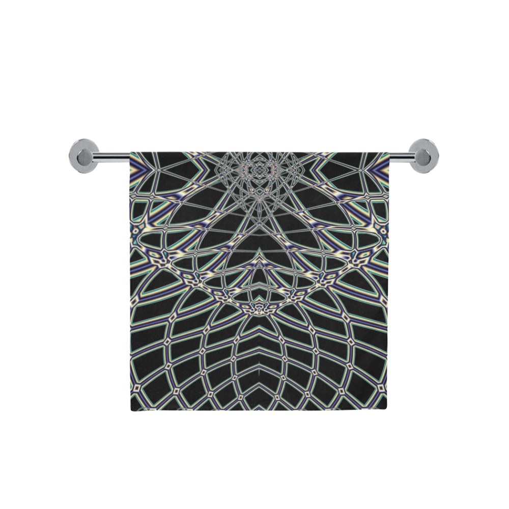 Fishnet Fractal Abstract Bath Towel 30"x56"