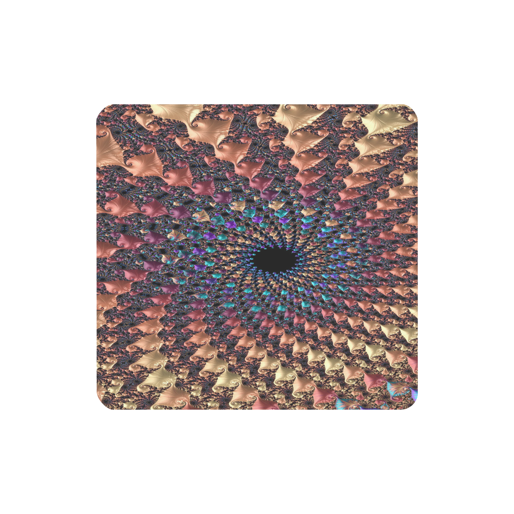 Time travel through this spiral fractal Women's Clutch Wallet (Model 1637)