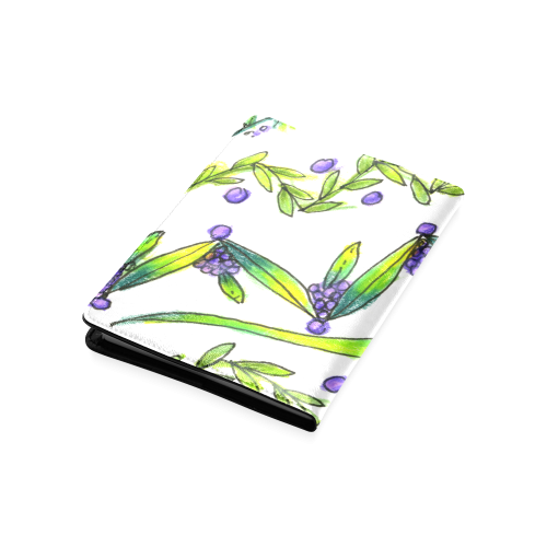 Dancing Greeen, Purple Vines, Grapes Zendoodle Custom NoteBook A5